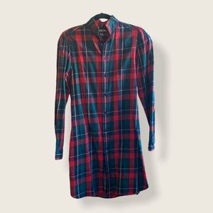 Ralph Lauren Rugby Plaid Tunic Shirtdress